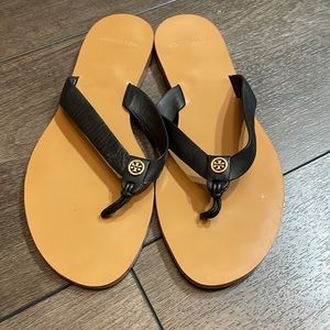 Tory Burch Manon Thong Sandal Black Size 9